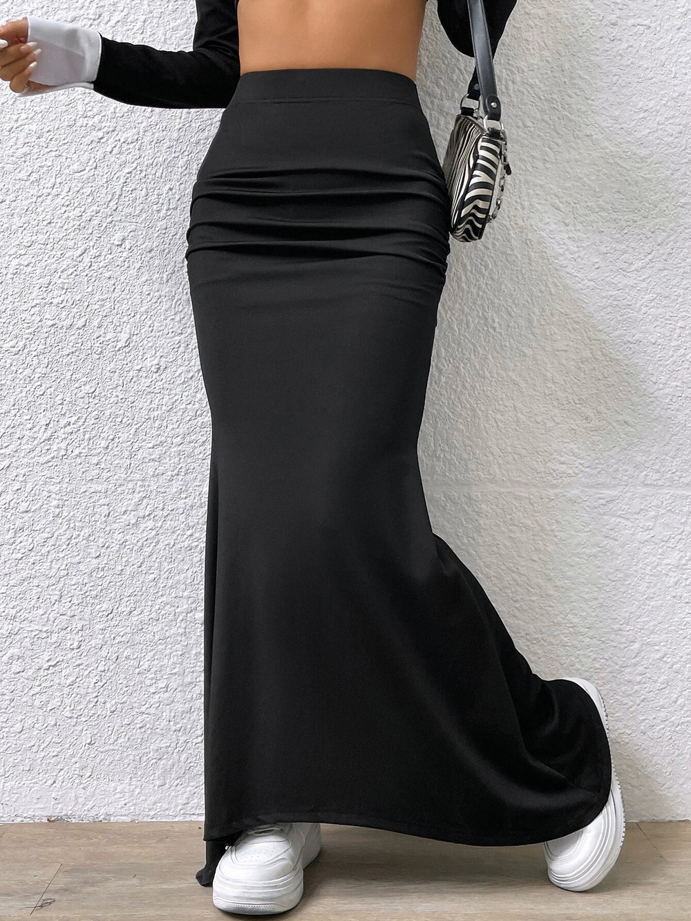 ZARA Spring Summer High Waist Slim Fit Flowy Mermaid Long Skirt